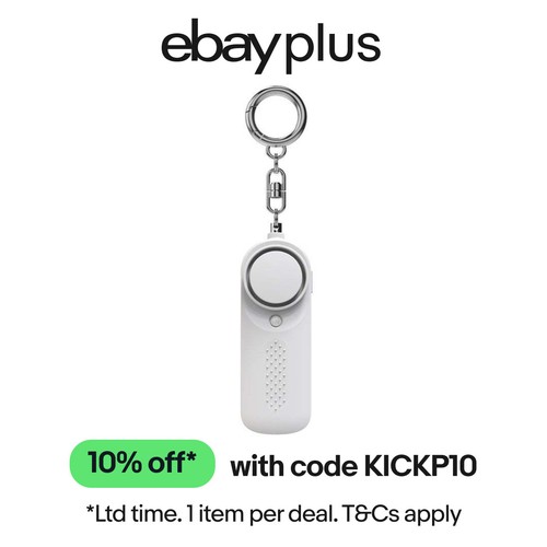 Mini Personal Safety Alarm with Siren and LED Light