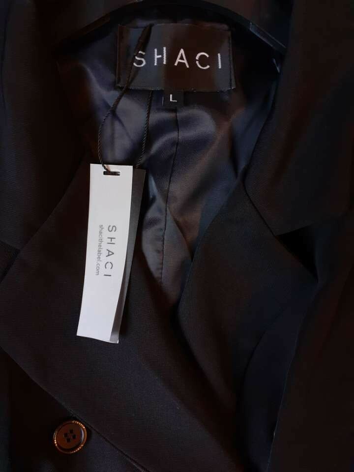 Rare vintage Shaci black women blazer large new with tags UK
