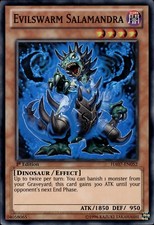Evilswarm Salamandra - Super Rare 1st Edition HA07-EN052 - LP - YuGiOh