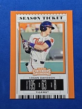 2019 Logan Davidson ROOKIE RC Panini Contenders Draft #17 Season Ticket 