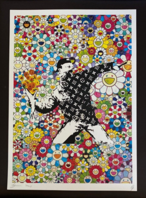 🔥Death NYC Large Framed 16x20in Pop Art Original COA Theme Banksy