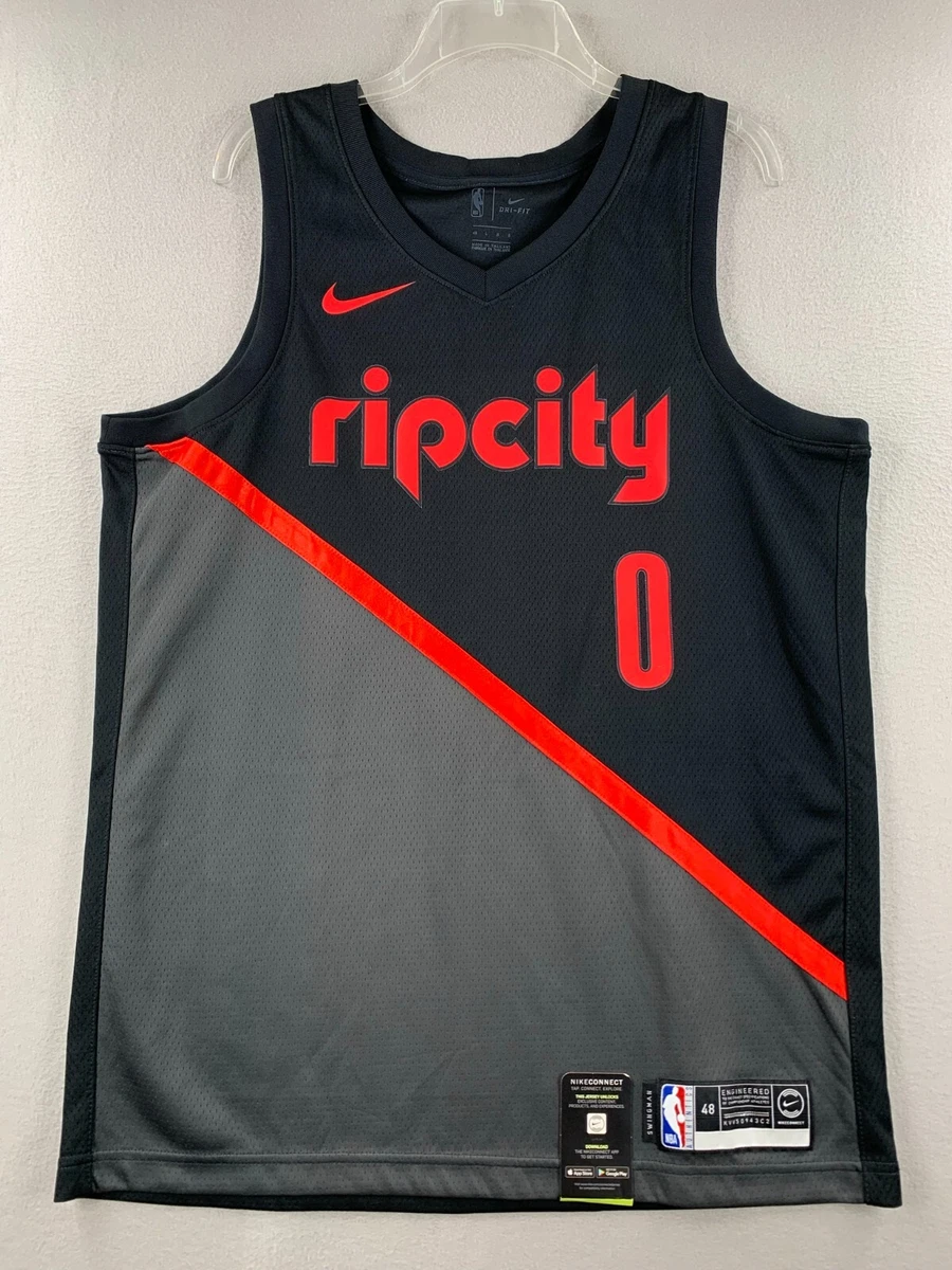 Nike Damian Lillard Portland Trail Blazers White Swingman Jersey - Association Edition