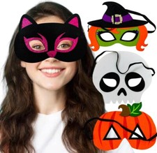 Halloween Kids Fancy Dress Face Masks-Boys Girls Felt Foam Mask Party Costume