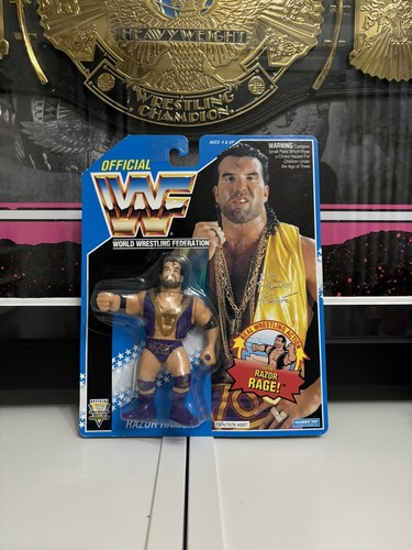 WWF Hasbro Razor Ramon Purple Series 10 MOC Wrestl...