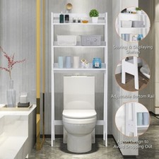 Over The Toilet Storage 3-Tier Shelf Organizer Storage Rack for Bathroom Laundry