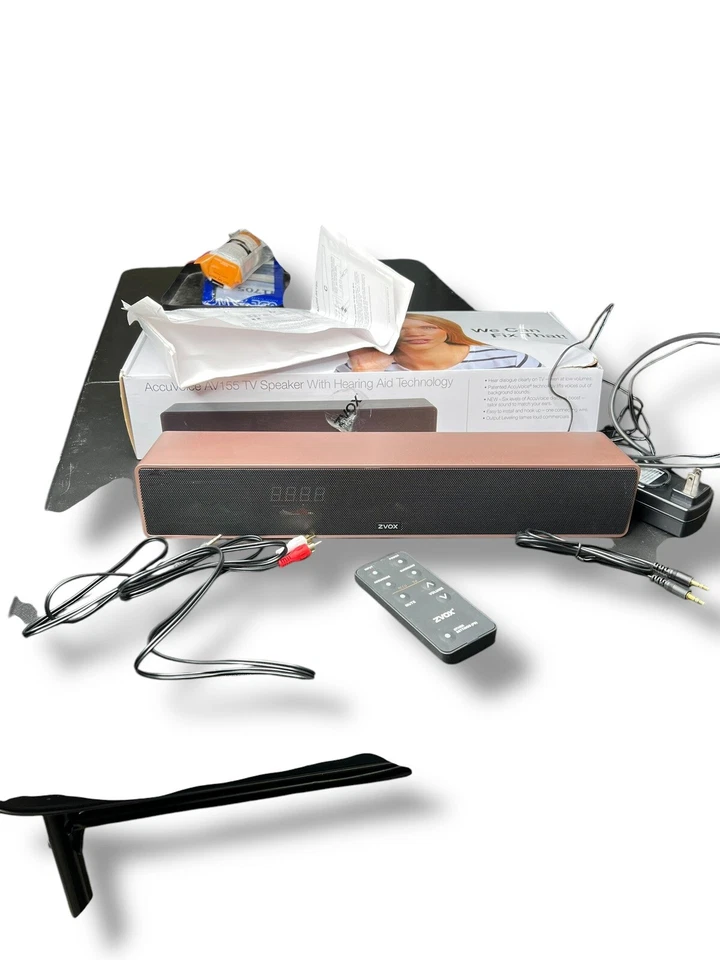 ZVOX AccuVoice AV155 Barra de Sonido Altavoz TV Tecnología de Audífonos Nueva Caja Abierta Foto 3 de 4