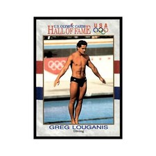 Greg Louganis 1991 Impel US Olympic Hall Of Fame #50 Baseball Card NM