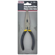 Long Needle Nose Pliers ~6" Inch ~Black and Yellow ~Tool Bench