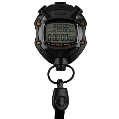 CASIO Stopwatch Soccer Lap Split Timer 2 Memory 5ATM Black HS-80TW-1JH - Image 1 of 4