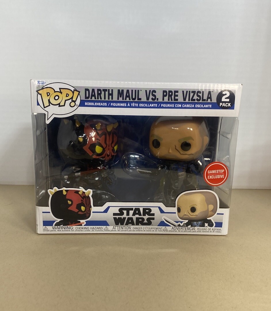 Pack 2 Funko Pop! Darth Maul Vs Pre Vizsla | Exclusivo Star Wars | Vinilo Coleccionable 9.5 Cm