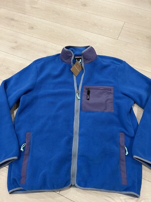New Patagonia Men's Synchilla Full zip Fleece Jacket - Blue Purple