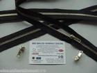 14" BLACK HEAVY DUTY BRASS HANDBAG CLOSED END ZIP