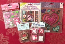 LOT #988 - LOVE VALENTINE 3D STICKERS - SOME RARE - LAST ONES OF THESE STICKERS