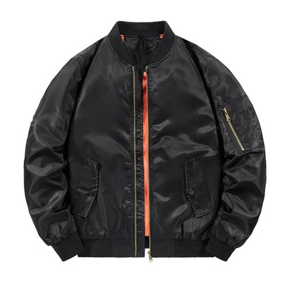 Spring Festival Stand-up Collar Jacket Men's Aviator Jacket