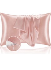 Set of 2 Silky Satin Pillowcase Pillow Case Cushion Cover Standard 20*36