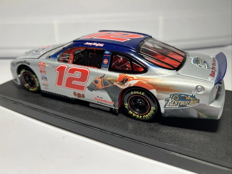 1999 Jeremy Mayfield #12 Mobil 1 Kentucky Derby 1/24 Diecast Action NASCAR - Image 4 of 4