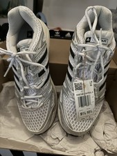 adidas Adistar Control 5 Lace Up  Mens Silver, White Sneakers Casual Shoes JQ416