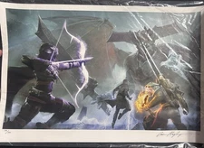 LTD Ed. Giclee Destiny 1 King's Fall raid lithograph signed And Numbered 19/150