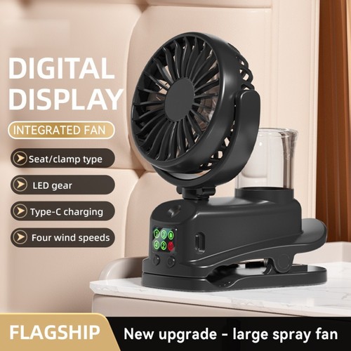 Mini Ventilator mit verstellbarer Nebelfunktion 4 Geschwindigkeiten 360 Grad Luf - Photo 5/14