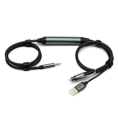 Flexible Opticals Sound Cable Converts To 3.5mm With USB Power Input