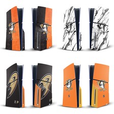 NHL ANAHEIM DUCKS VINYL SKIN FOR SONY PS5 SLIM DISC EDITION CONSOLE