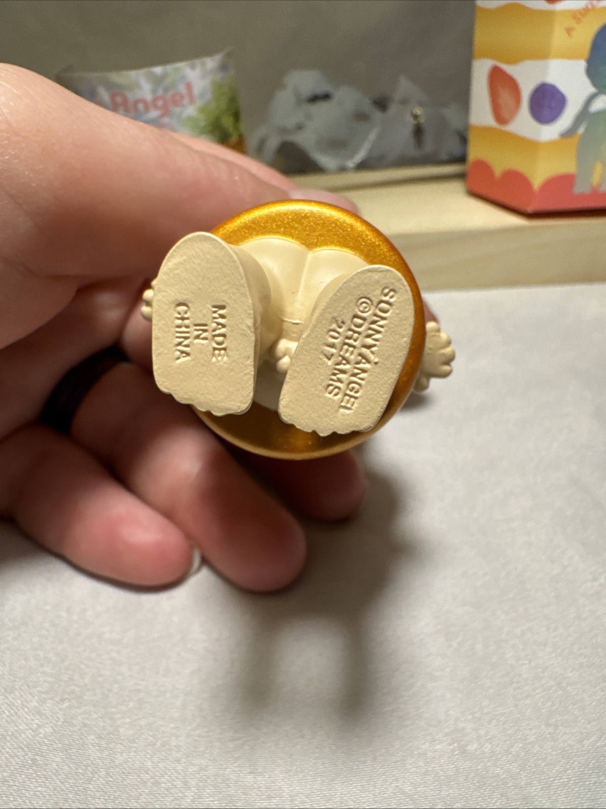 Authentic Sonny Angel Birthday Gift Series Chocolate Cake Figure With Blemish