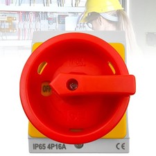 16A Rotary Isolator Switch 16amp 4 Pole 230V-440V Rotary Isolator Tools Switch