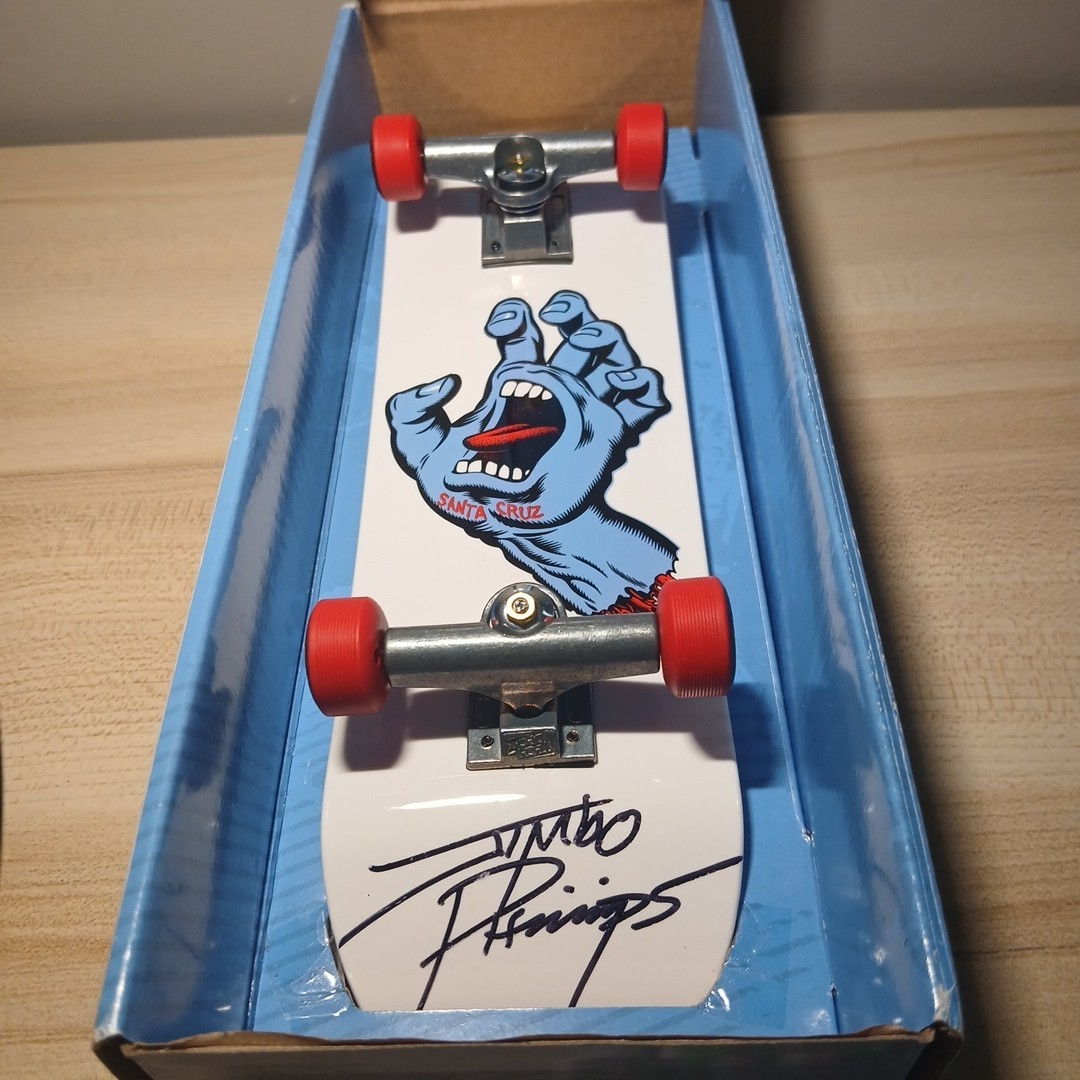 Santa Cruz SIGNED Jim Phillips Screaming Hand Board Skate Artist