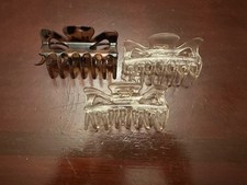 Classic Claw Clips Medium 3.5 Inches Clear Tortoise Shell Lot Of 3 New