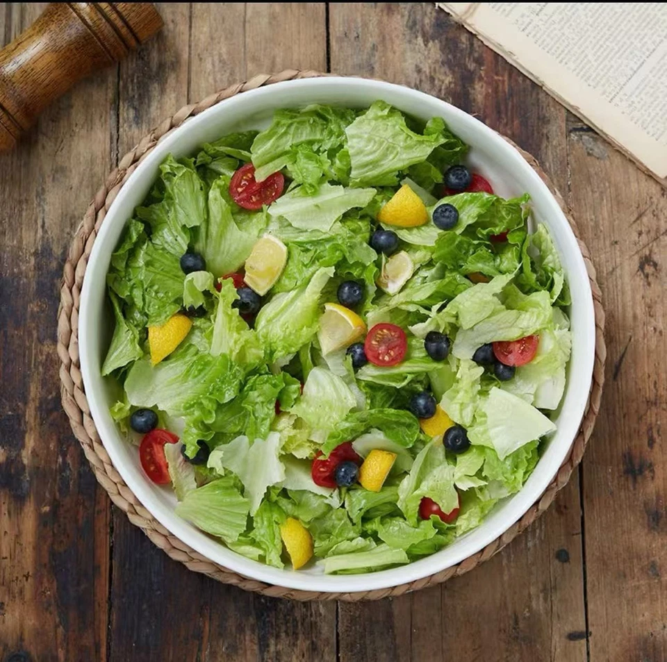 Упаковка из 2 черно-белых керамических глубоких обеденных тарелок — макароны, салаты, обеденные вечеринки - Изображение 4 из 4