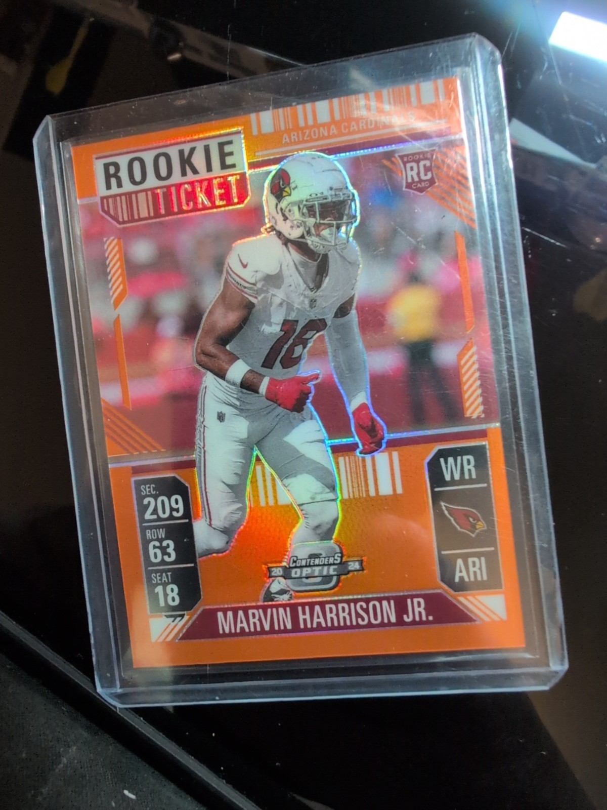 2024 Panini Contenders Optic Rookie Ticket Marvin Harrison Jr. #88 Orange /75