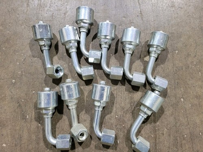 #ad 10 Pack Gates Hydraulic Hose Fittings 6G 6FJX90S Female JIC 37 Swivel 90 degree C $120.00