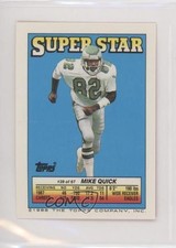 1988 Topps Super Star Sticker Back Cards Mike Quick Garry James Eddie Brown 8d2