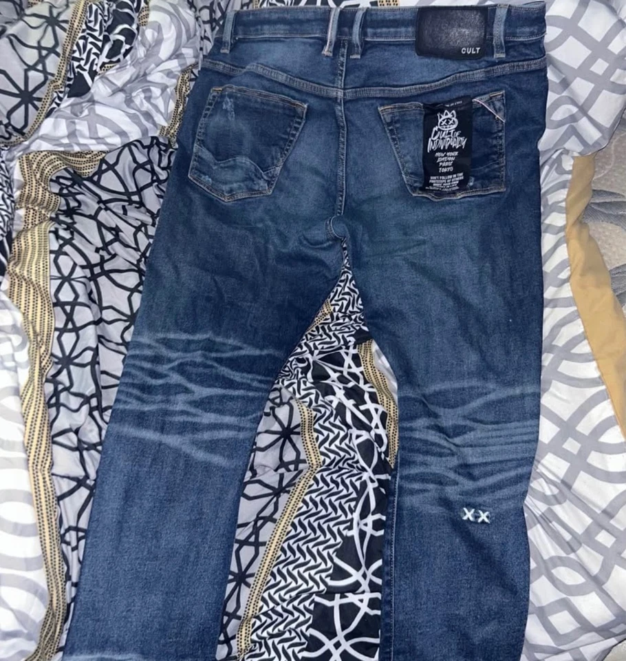 cult of individuality punk super skinny  jeans sz w40 L32 - Image 2 of 4