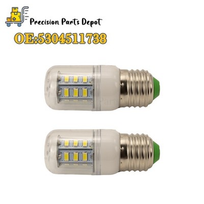 For Frigidaire Kenmore 5304511738 2 PCS LED Refrigerator Light Corn Bulb E27