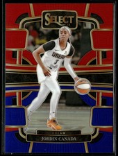 Jordin Canada 2024 Panini Select WNBA #93 Prizms Red and Blue /399 Atlanta Dream