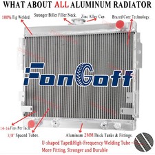 Aluminum 3 Row Radiator For Ford Mustang Ii 5.0l V8 302cu 1975-1978 1976 1977 Us