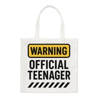 Achtung Offiziell Teenager Regular Tragetasche Geburtstag Lustig Witz Shopping