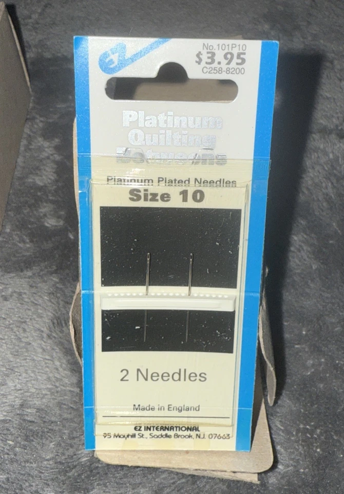 36 Packs Platinum Plated Betweens Quilting EZ 24 Needles Size 9 10 12 England - Image 2 of 2