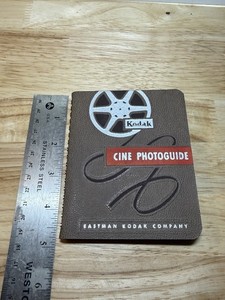 Vintage 1952 Kodak Cine Photoguide Book for Movie Making w/ Dials 