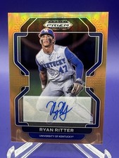 RYAN RITTER 2022 Panini Prizm NEON ORANGE PRIZM AUTOGRAPH #01/20 (PDP116)