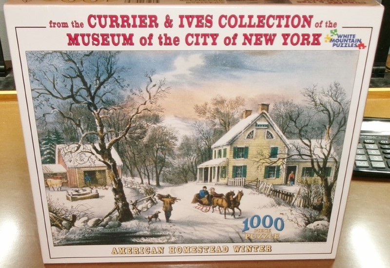 American Homestead Winter - White Mountain Puzzle – Pre-Owned - #261