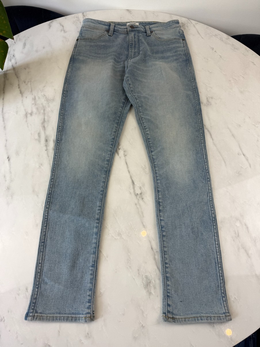 Wrangler Sienna 365 Denim Jeans Womens W28 L32 Mid Rise Pockets Artic Forge
