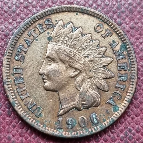 1906 Indian Head Cent 1c Better Grade XF Details #78711