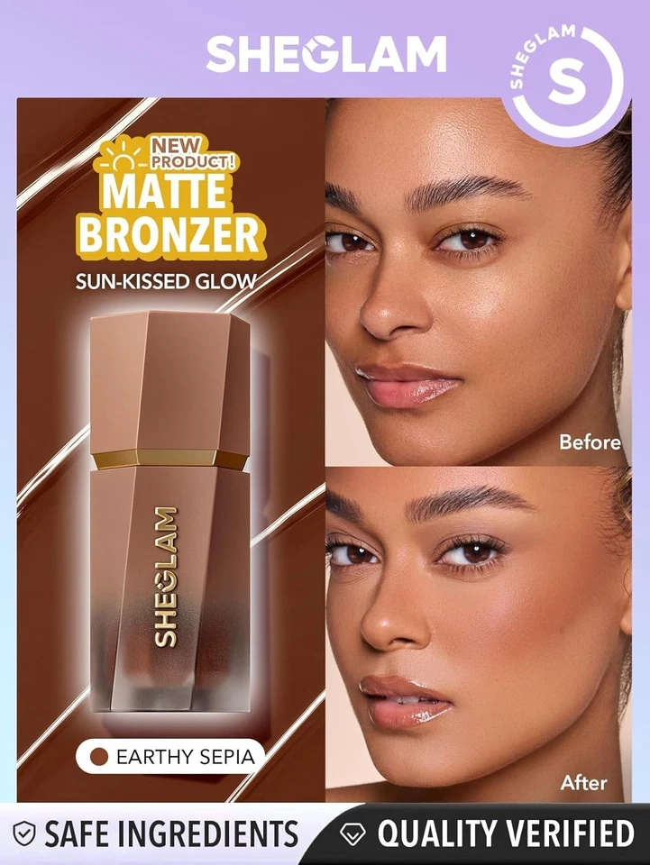 SHEGLAM Contour Liquid Bronzer Stick Sun Sculpt Matt creme Kontur - Earthy Sepia