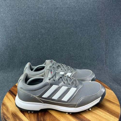 Adidas Tech Response 2.0 Gray Silver Metallic Mens Sz 13 Golf Shoes EE9420
