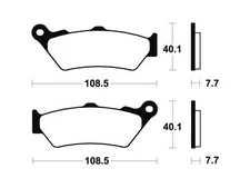 46734 - Bio Scooter Brake Pads ME174 Compatible with Moto Guzzi California 1100 S