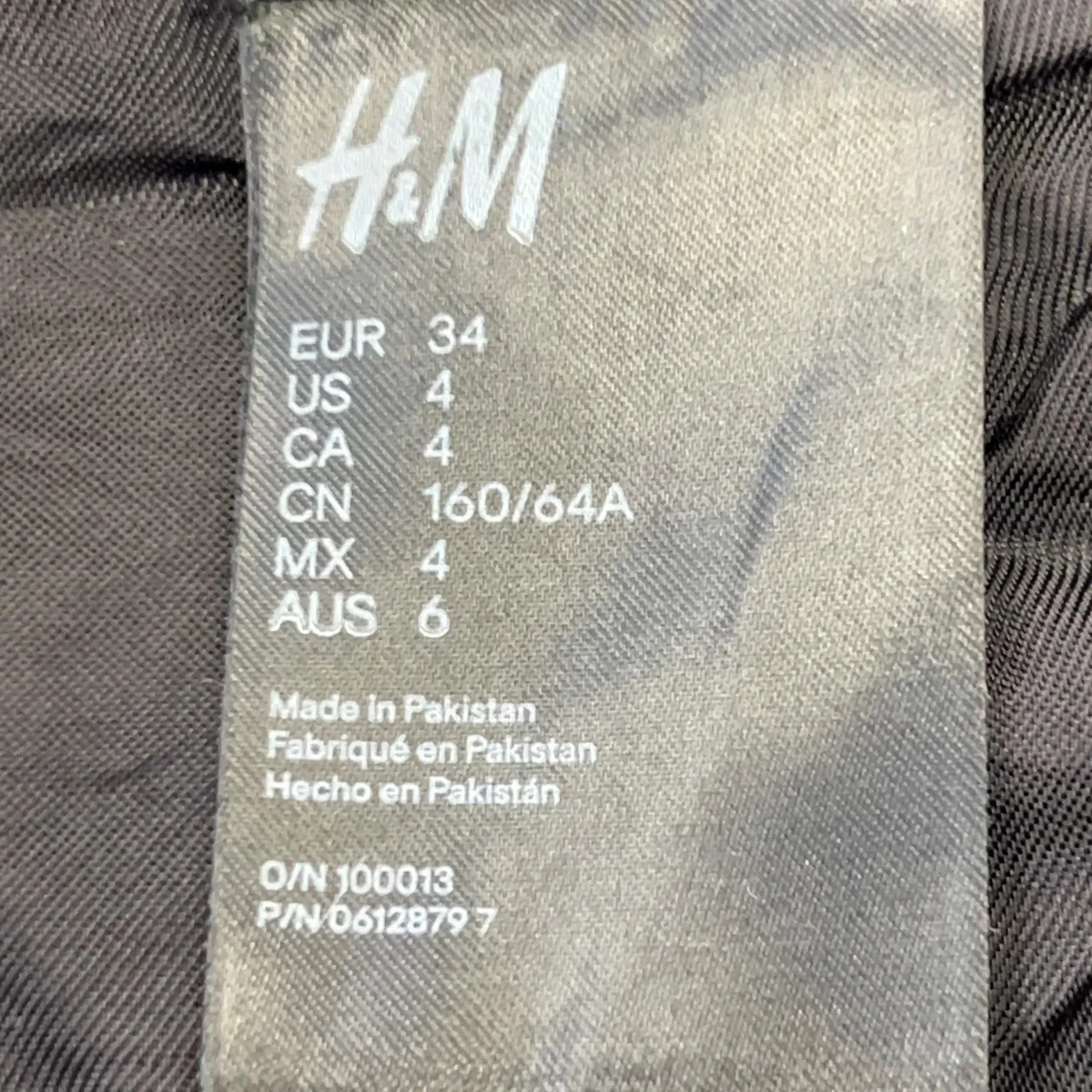 H&M Trend, Wickelrock, Größe: 34, Schwarz, Wildleder/Polyester, Einfarbig #nM9
