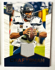 2019 Donruss Elite Russell Wilson Jersey Card Craftsman Seahawks!