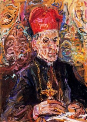 Oskar Kokoschka (Handmade) Signed Oil Painting on Canvas 16x24 Expressionism ..